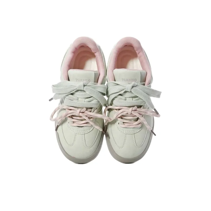 Ordifen Low Top Skateboard Shoes Women's Mint Green-2