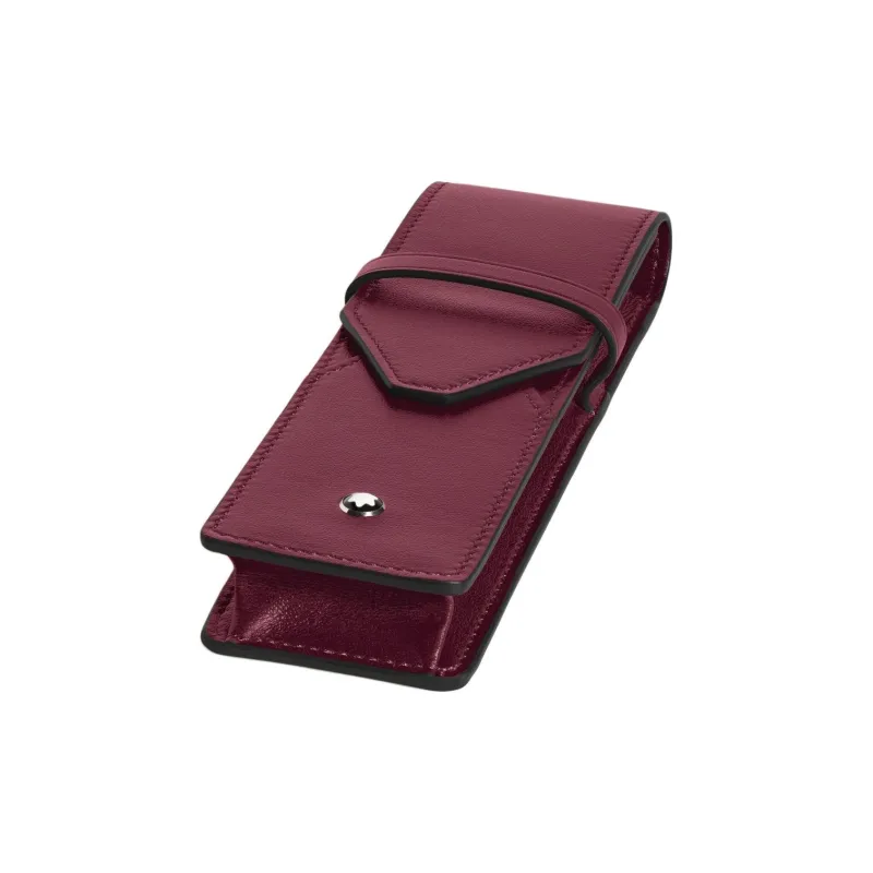 MONTBLANC Meisterstuck Cow Leather Travel Storage Bag Unisex Bordeaux Red-1