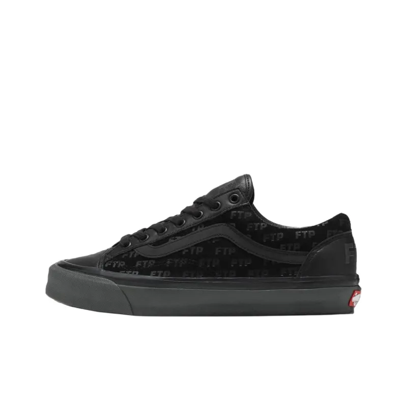 FTP x Vans Old Skool 36 Anti Slip Wear Resistant Low Top Skateboard Shoes Men's Black-0