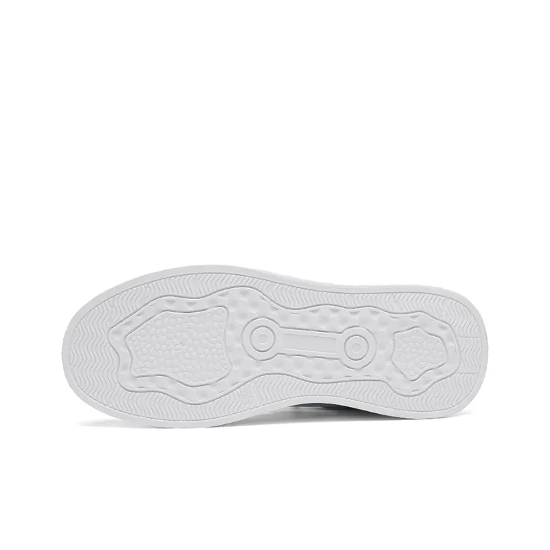 Warrior Wear resistant And Lightweight Low Top Skateboard Shoes Men's White Orange-3