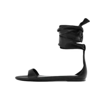 ZARA One Strap Sandals 0.5cm Women's Black
