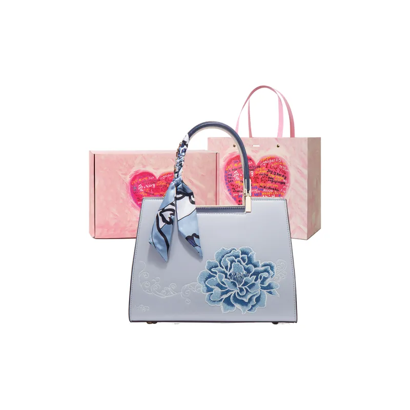 NATTY PU Crossbody Handbag Women's Lily Beige White/Peony Blue-5