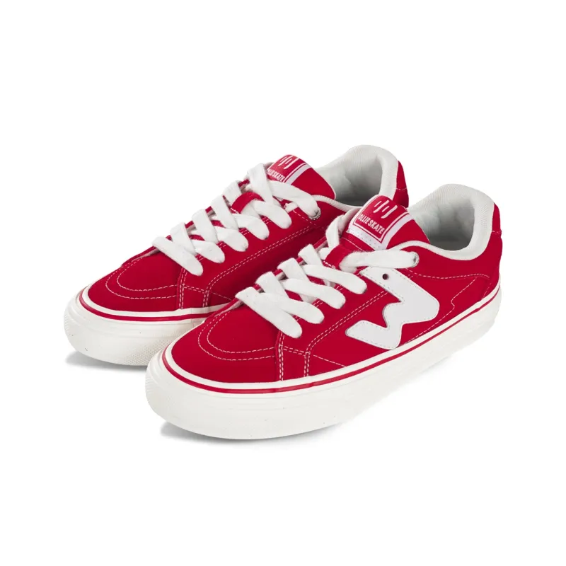 Ollieskate Wear resistant And Lightweight Low Top Skateboard Shoes Unisex Red-2