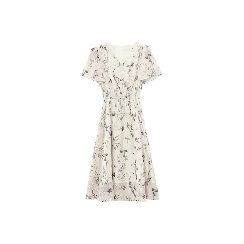 Mu Xiao Xin Short Sleeved Dress Women's-0