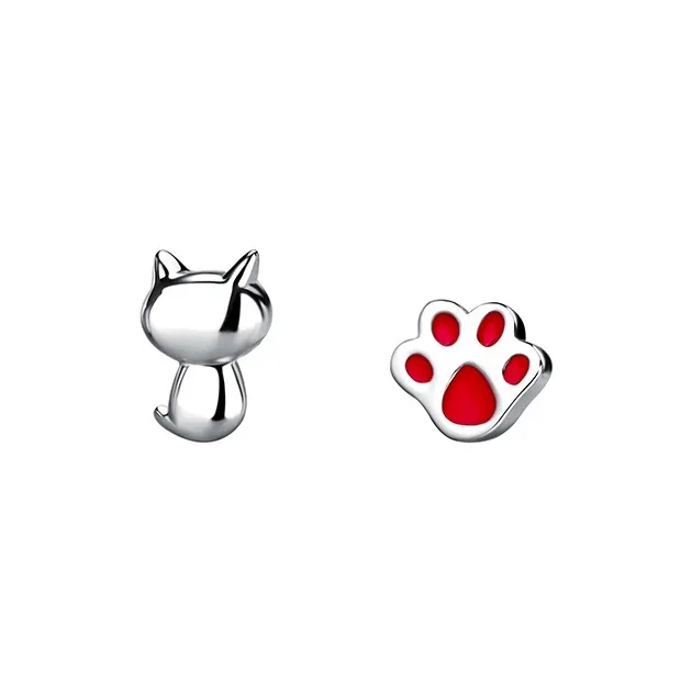 CENTURY&KINDLE S925 Silver Stud Earrings Women's-0