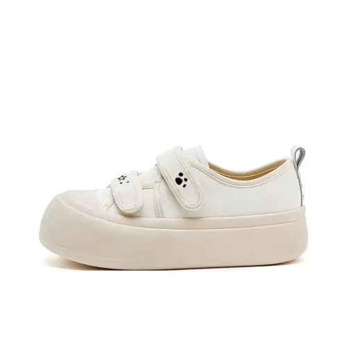SHUXIAOBEI Cushioning, Wear Resistant Low Top Skateboard Shoes Women's White