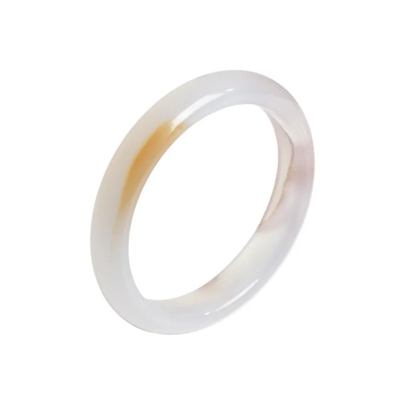 Phoenisess Natural Chalcedony Bangles Women's-4