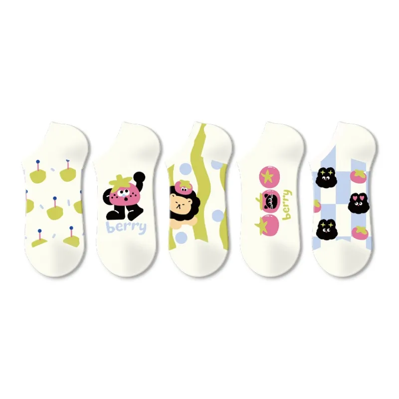 Gentle Welcome Ankle Socks Women's 5 Pack-2