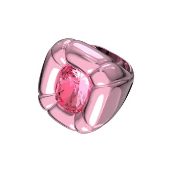 Swarovski Crystal, Aluminum Rings Unisex Pink