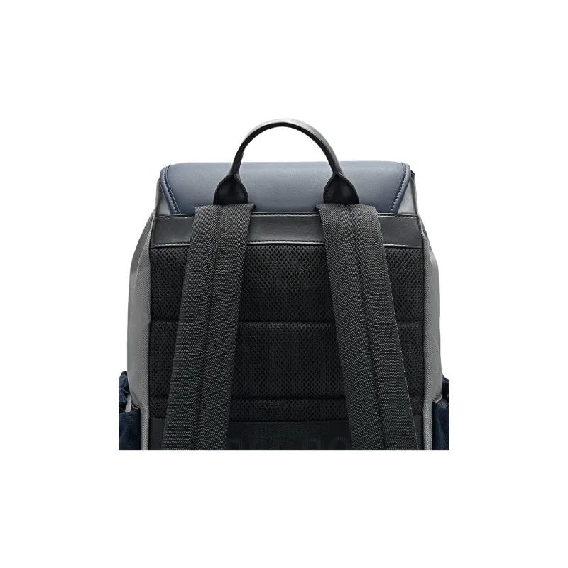 PEDRO Synthetic Material Patchwork Fabric Backpack Tubas Men's Black/Composite Color-12