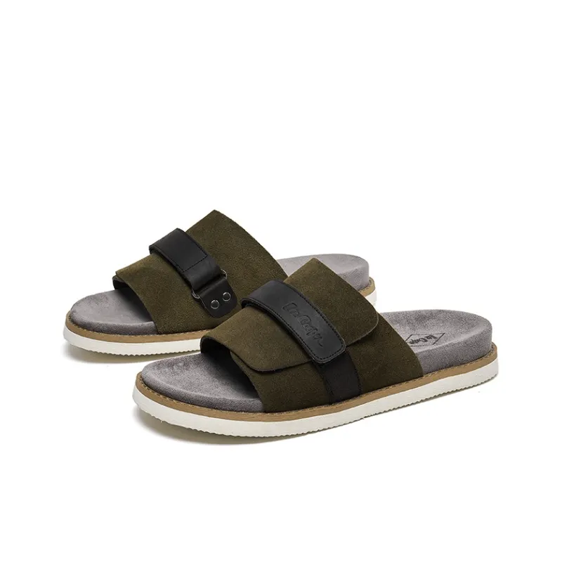 Lee Cooper EVA Leather Patchwork Slip Resistant Slide Slippers Men's-2