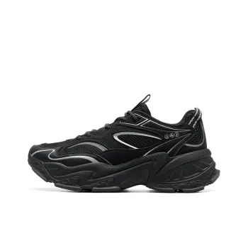 XTEP Abrasion Resistant Shock Absorbers Low Top Casual Shoes Men's Black