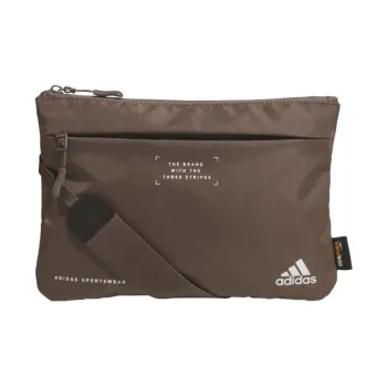 Adidas Nylon Shoulder Bag Unisex Brown