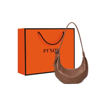 PT'SON Synthetic Leather Dumpling Bag Shoulder Bag Women's Brown
