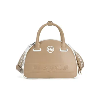 FILA Golf Series Polyurethane With Synthetic Leather Handbag Women's Tobacco Camel