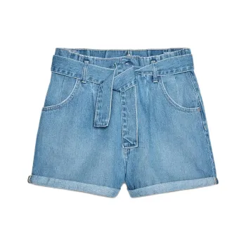 ZARA Trf Denim Shorts Women's Light Blue
