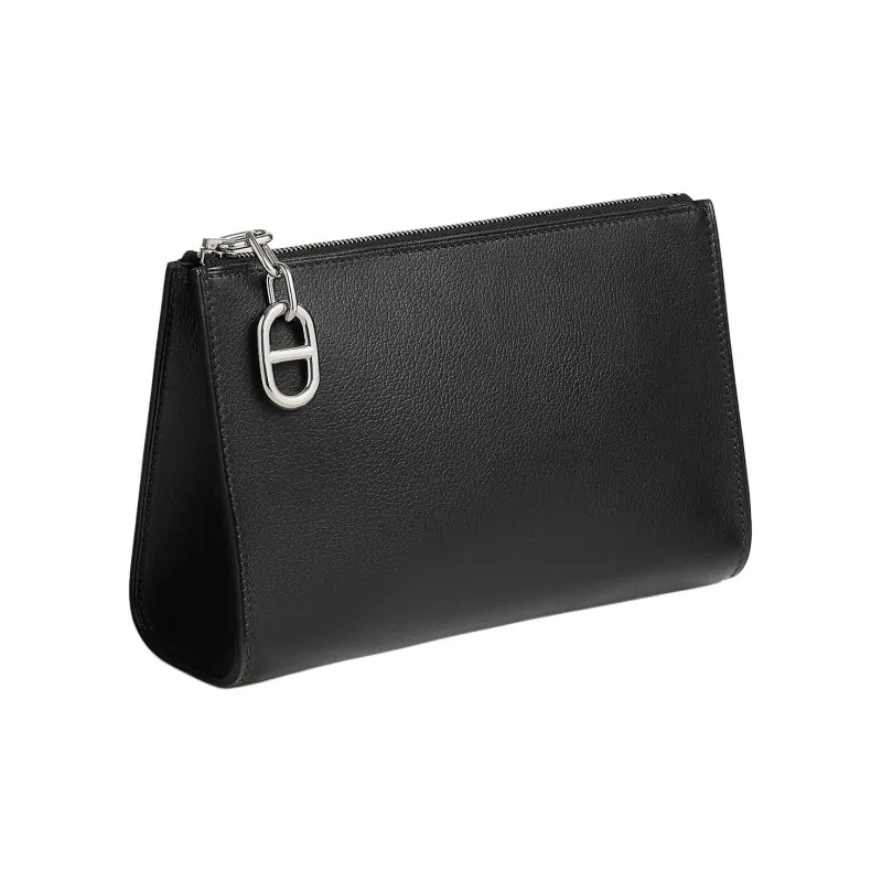 HERMES Zipengo Evergrain Calfskin Travel Storage Bag Unisex 89 Noir Black-1