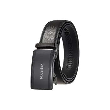 Mulinsen Cow Leather Belts Men's Width 3.5CM