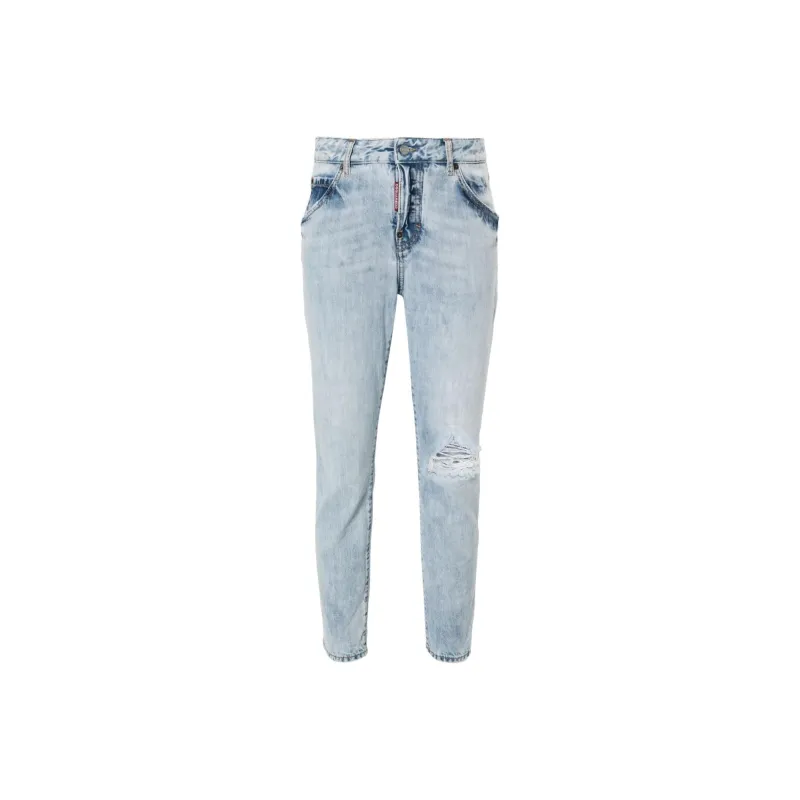 DSQUARED 2 Distressed Cropped Jeans-1