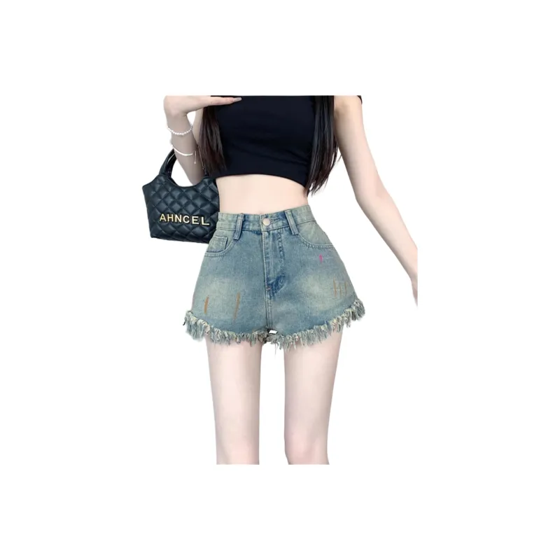 Honey Denim Shorts Women's Vintage Light-0