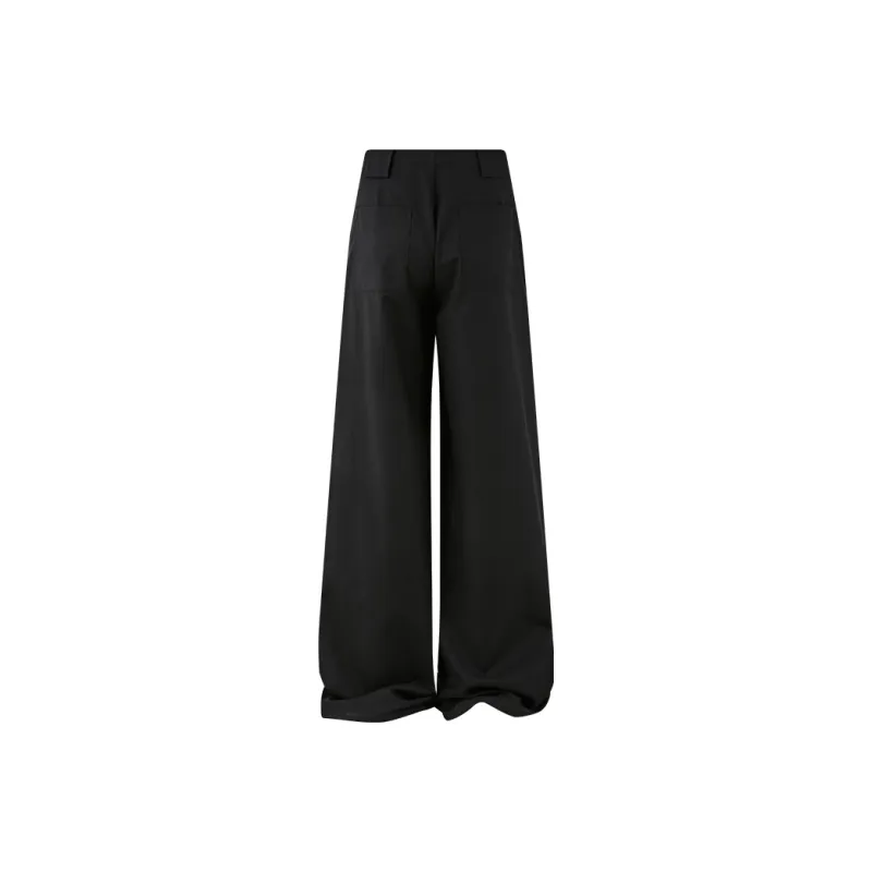 KREATE Suit Trousers Unisex Black[Rose Embroidery]-2