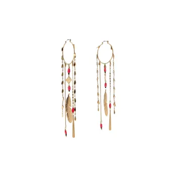 ZARA Metal Earrings Women's Gold