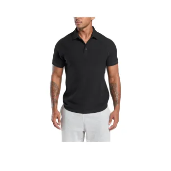 GYMSHARK Polo Shirt Men's Black