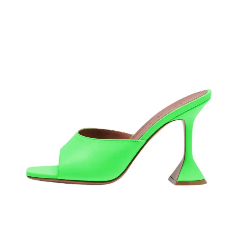 AMINA MUADDI Slide Slippers Women's Green-0
