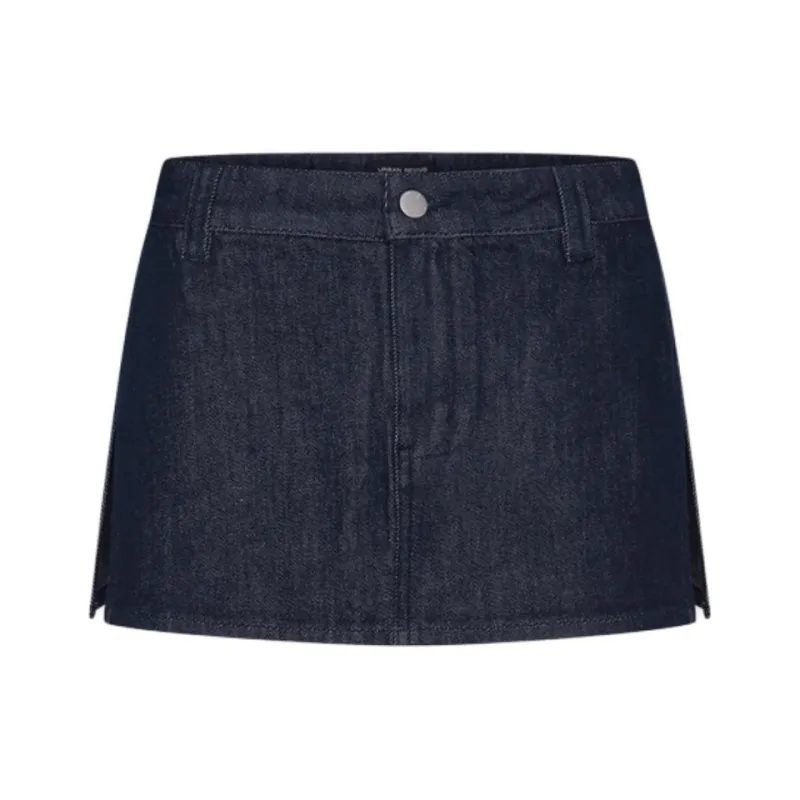 URBAN REVIVO Denim Short Skirts Women's-0