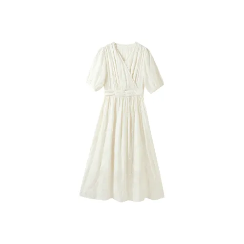 Hang Yi Court Short Sleeved Dress Women's