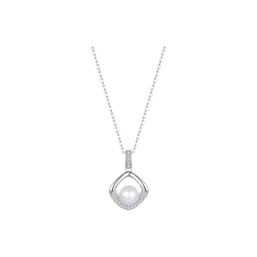 Heart Grass S925 Silver Necklaces Women's
