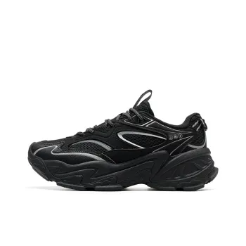XTEP Abrasion Resistant Slip Resistant Low Top Casual Shoes Women's Black