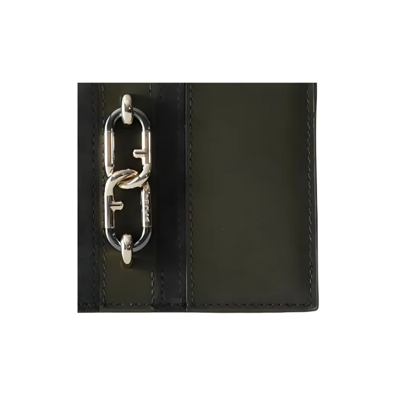 Furla Sirena Collection Suede Wallet Mini Women's Green-2