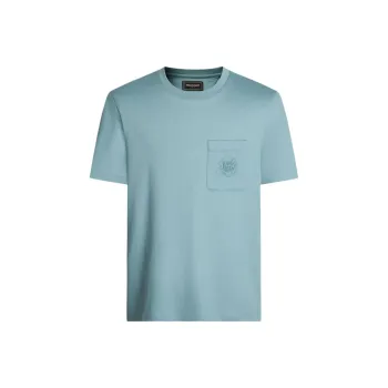MANGANO T Shirts Men Lake Blue