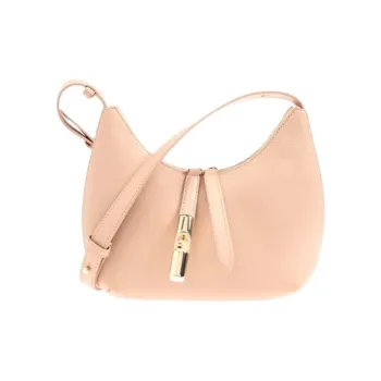 Furla GOCCIA Leather Shoulder Bag Women's Pink
