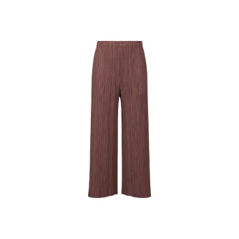 PLEATS PLEASE ISSEY MIYAKE Casual Pants Women's Red Brown