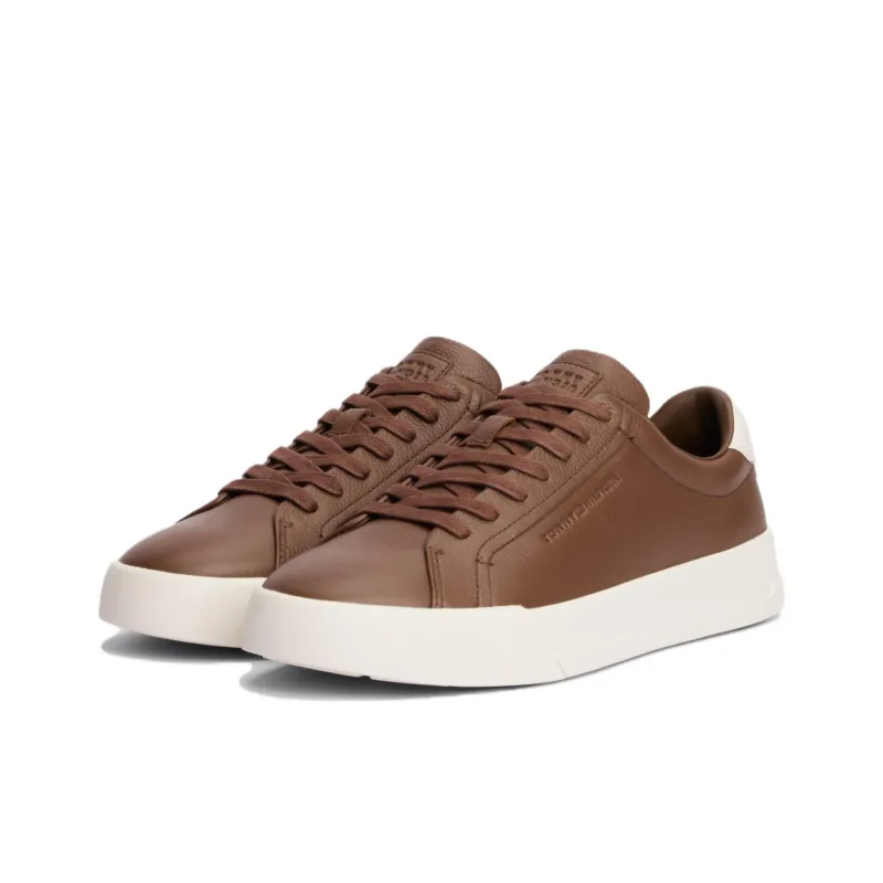 Tommy Hilfiger Trainers Low Top Skateboard Shoes Men's Brown-2