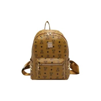 FCTOSSR PU Backpack Women's Brown/White/Black/Pink