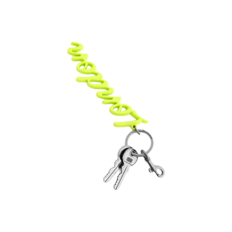 Balenciaga Silicone Bag Accessory Unisex Green-1