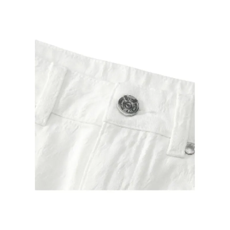 Boy London Denim Short Skirts Women's White-3