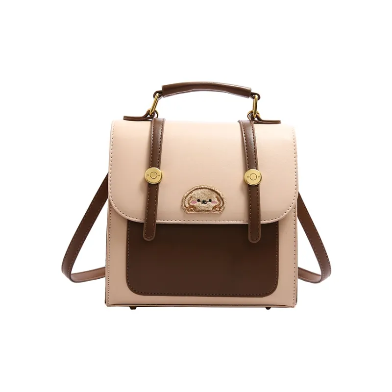 FCTOSSR PU Backpack Women's Black/Khaki/Coffee/White-6