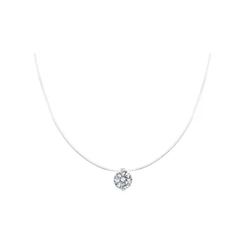 Heart Grass S925 Silver Necklaces Women's
