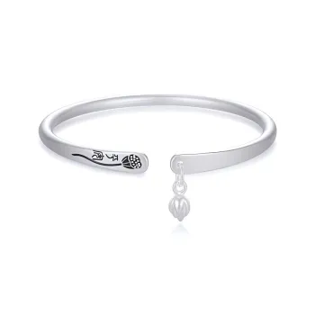 Bear Silversmith 999 Fine Silver Sterling Silver Bangle Women's