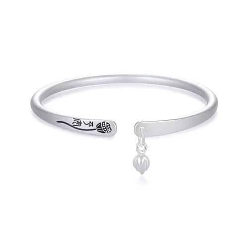 Bear Silversmith 999 Fine Silver Sterling Silver Bangle Women's