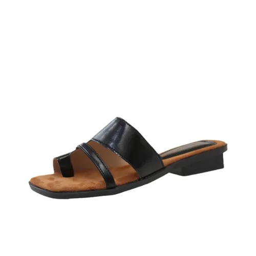 LXVB Slide Slippers Women's Black/Beige/Silver
