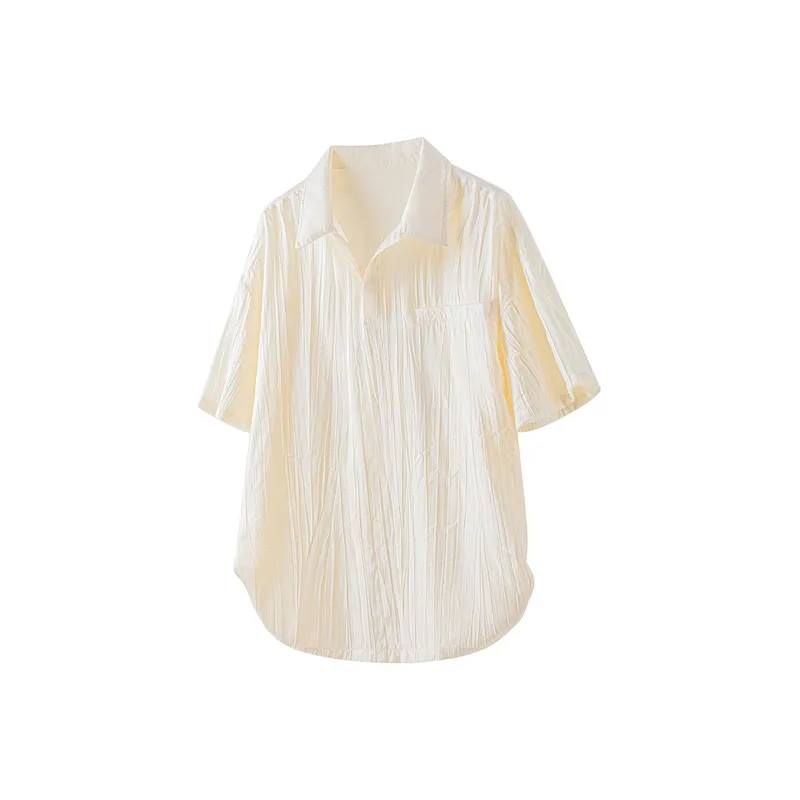 ROBINHOOD Drop Shoulder Sleeve Short Sleeved T Shirts Women's-4
