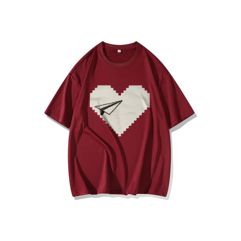 FAIRWHALE Drop Shoulder Sleeve T Shirt Women's-6