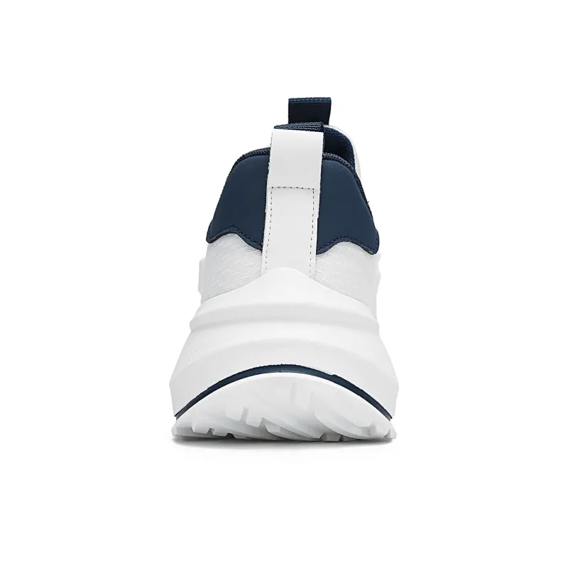 Warrior Low Top Running Shoes Men's White Dark Blue-3