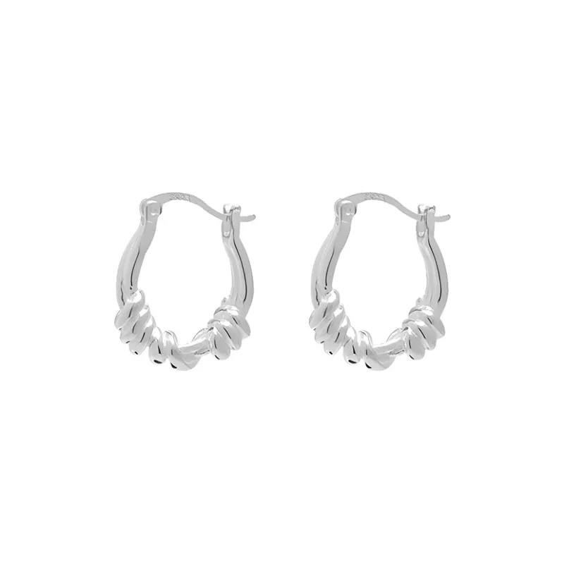 CENTURY&KINDLE S925 Silver Earrings Women's-0