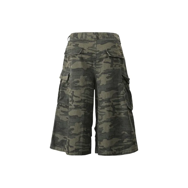 DAFK Denim Shorts Men Camouflage -5
